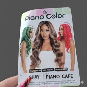 NWT Brown w/ Blonde Chunks Lace Front Wig